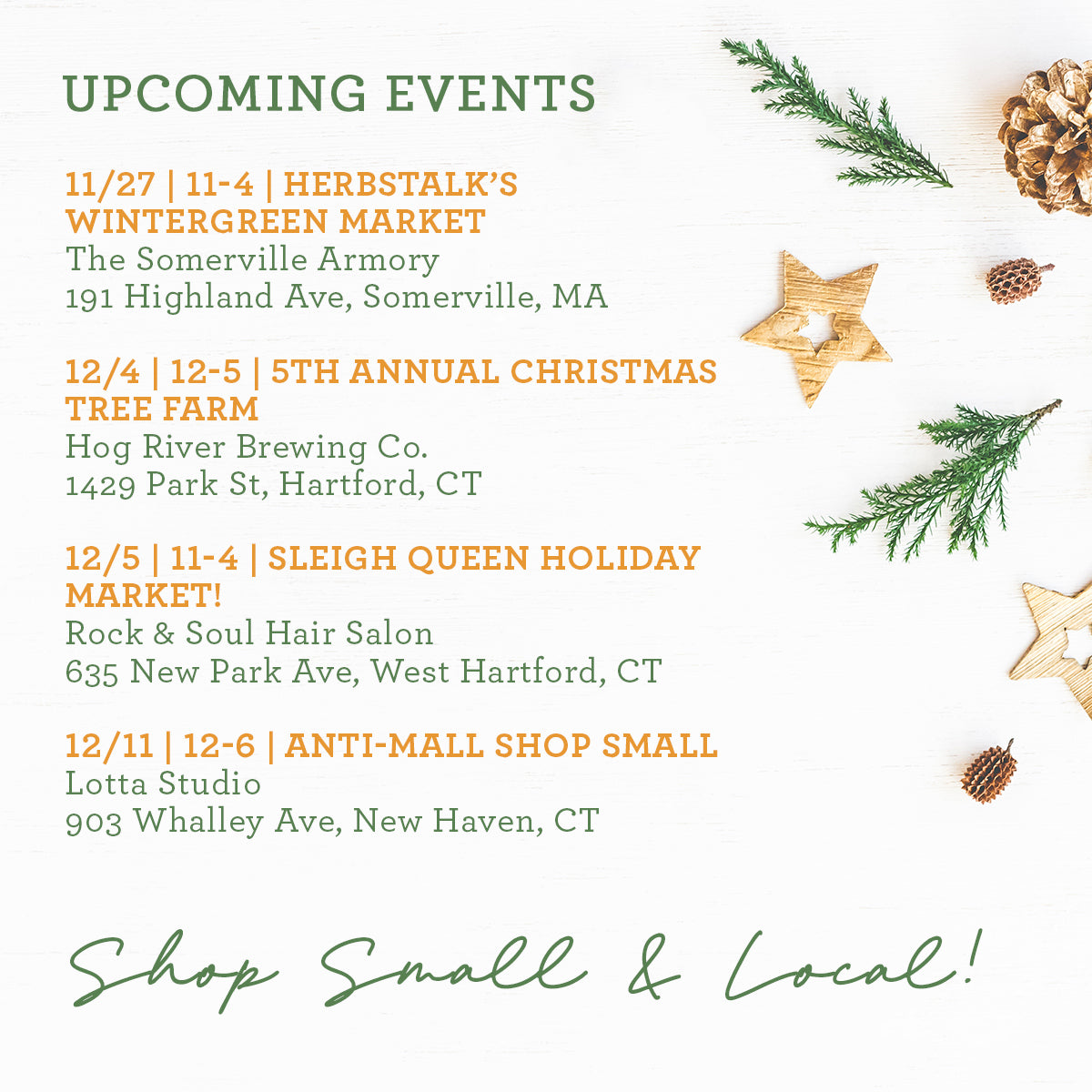 Holiday 2021 Events