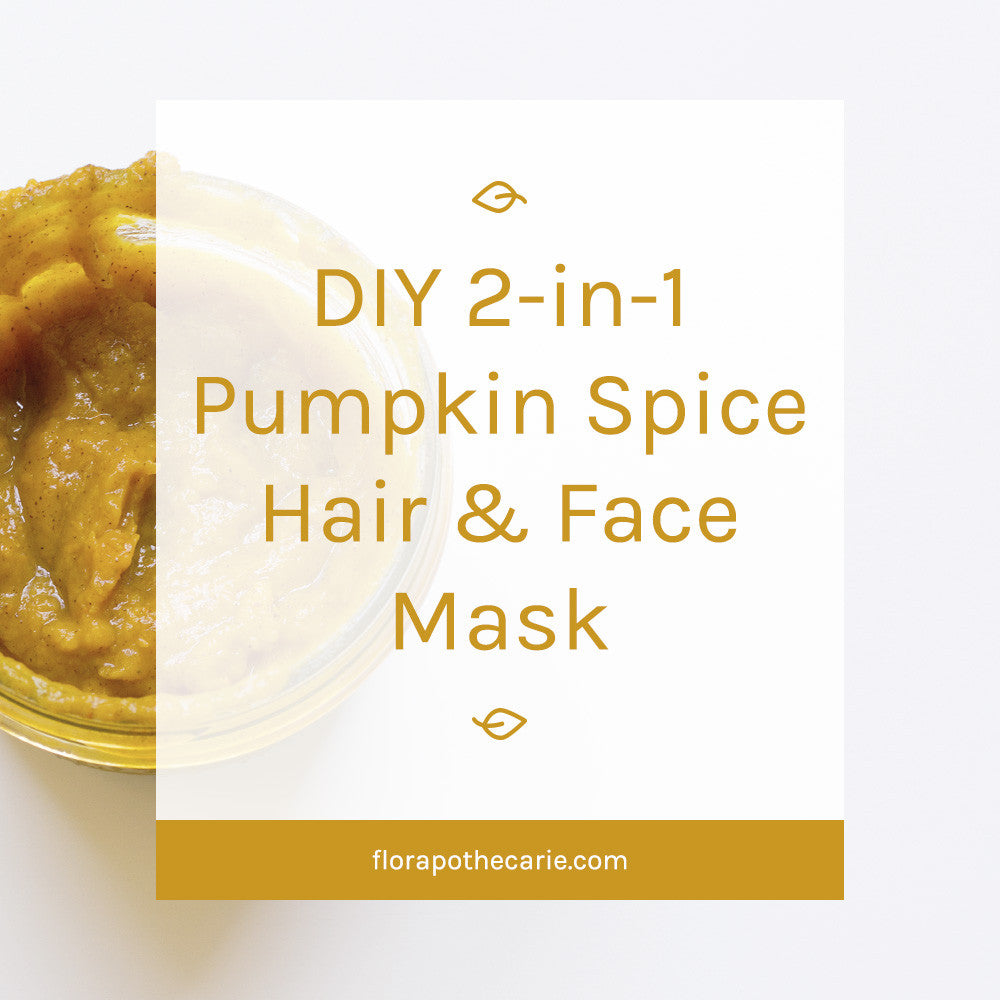 DIY Two-in-One Pumpkin Spice Hair & Face Mask