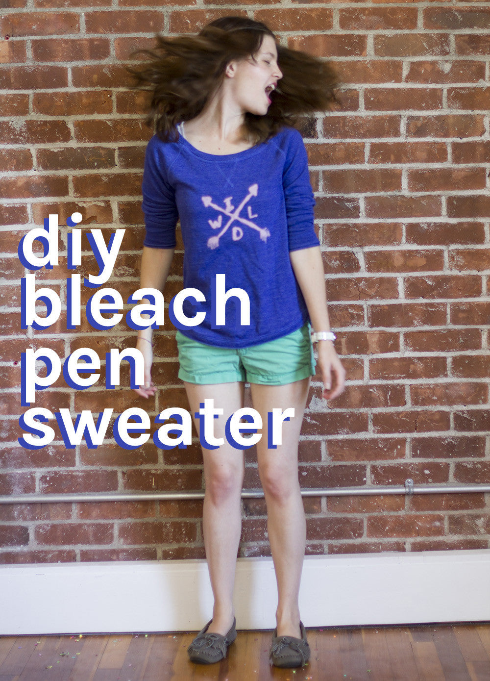Celebrate Being Wild + Free with this DIY Bleach Pen Shirt