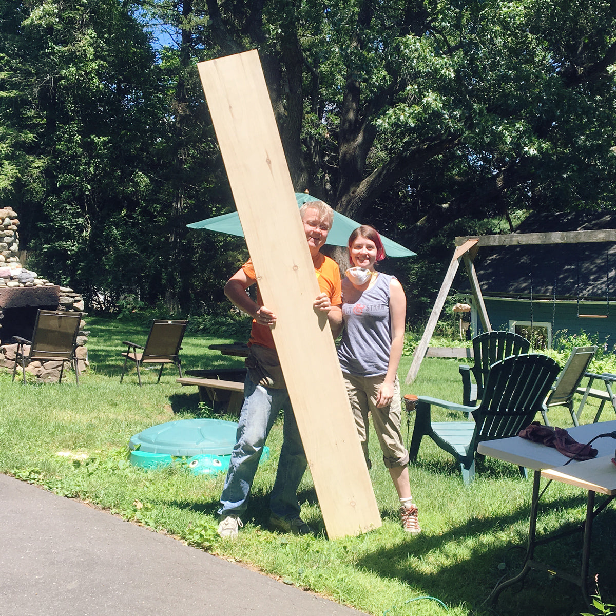 IBE NY 17 Process: Building DIY A-Frame Ladder Shelves