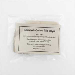 
            
                Load image into Gallery viewer, Cotton Muslin Reusable Tea Bags
            
        